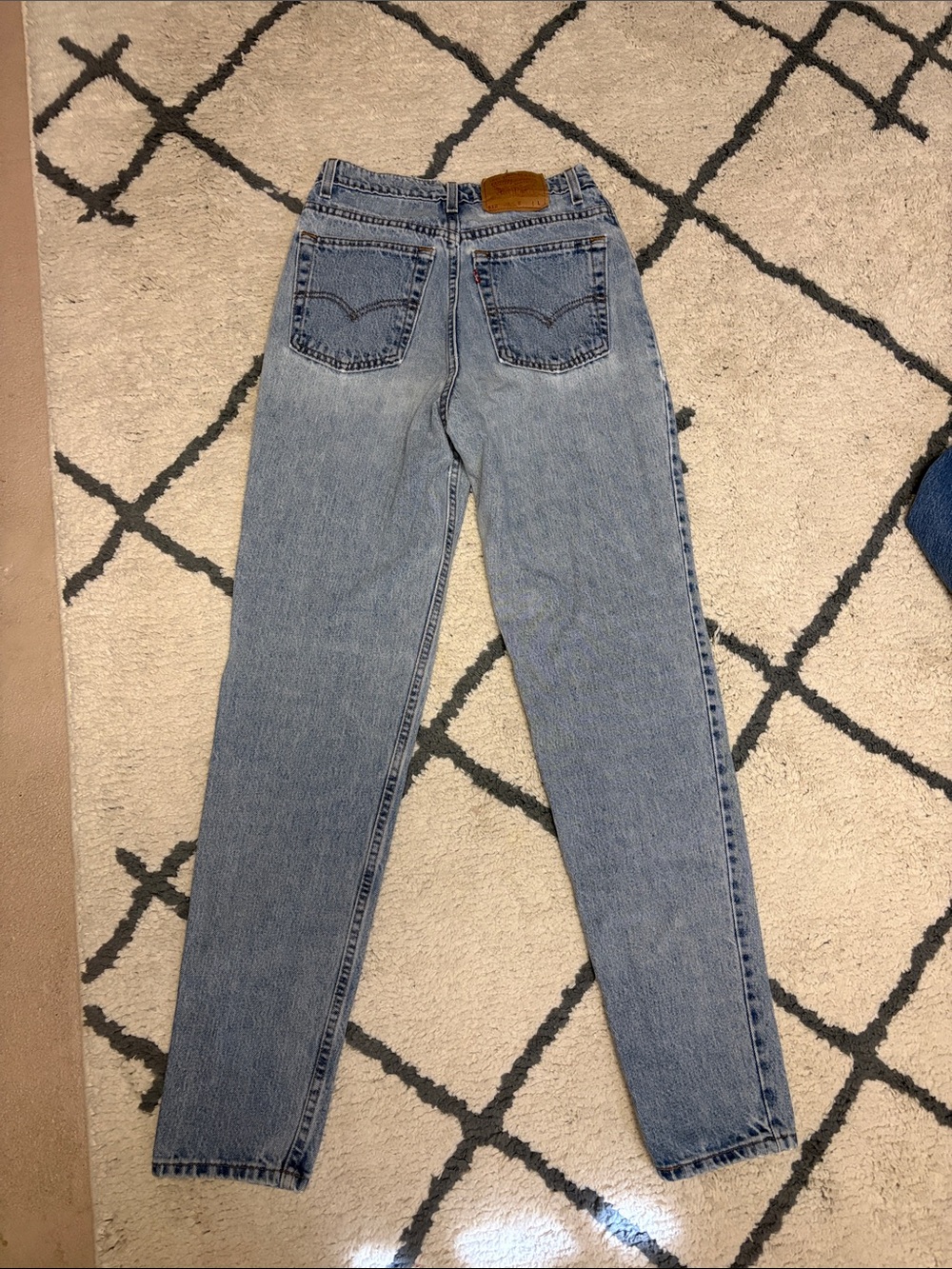 Levi's High-Rise Straight Leg Light Blue Jeans - Picture 2 of 3